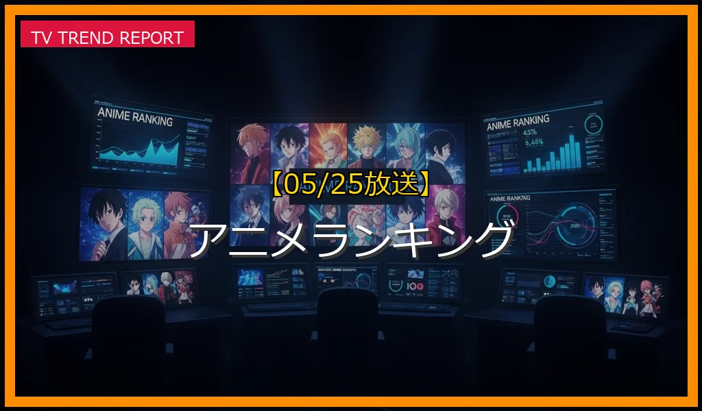 【05/25放送】アニメランキングの放送内容と見どころ