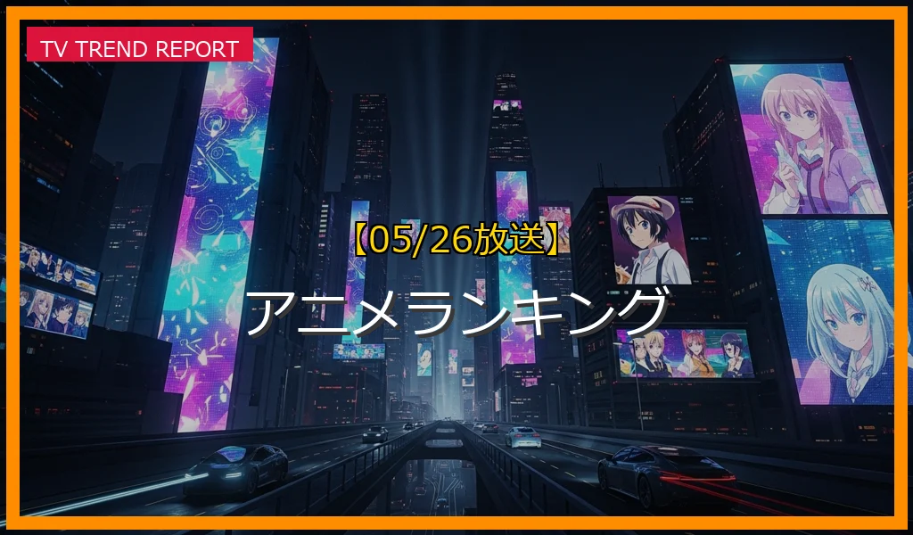 【05/26放送】アニメランキングの放送内容と見どころ