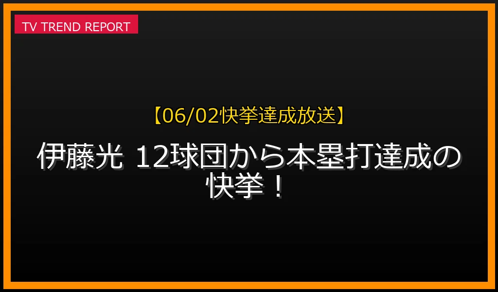 東北楽天ゴールデンイーグルス伊藤光選手12球団本塁打達成のバックスクリーン弾