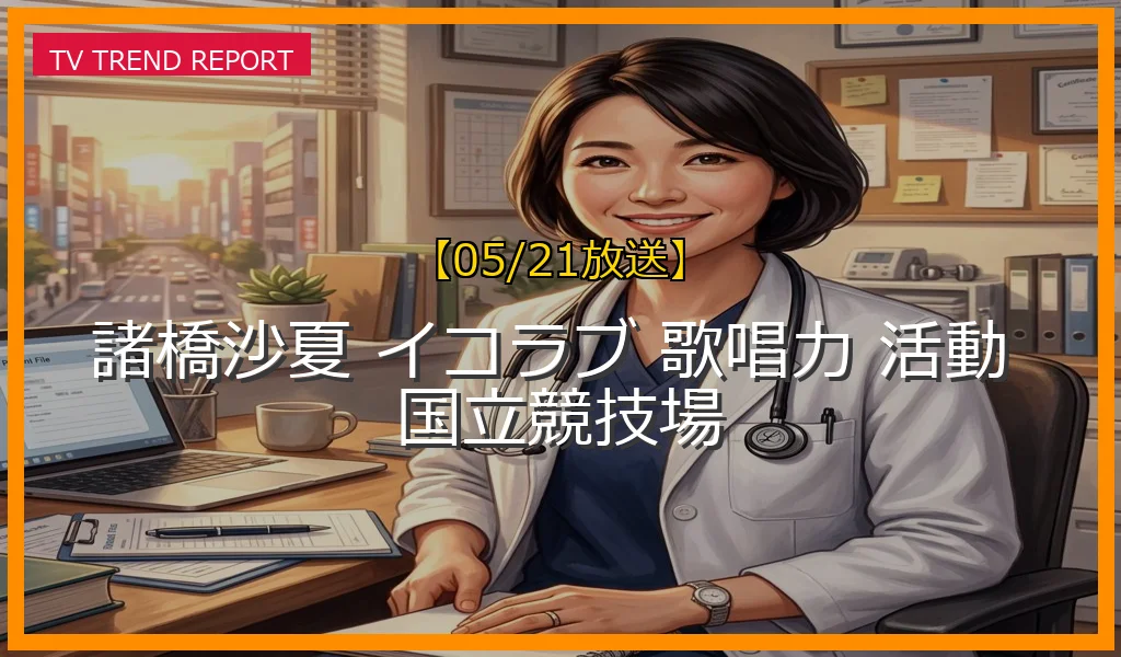 【05/21放送】圧倒的歌姫・諸橋沙夏の魅力と最新活動！6月国立競技場ライブとTIF2026ソロステージの決定詳細の最新情報・見どころ解説