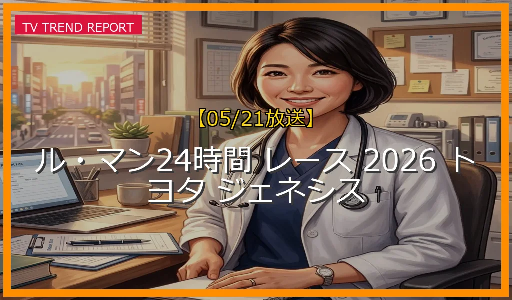 【05/21放送】第94回大会の見どころ徹底解説！トヨタの王座奪還と初参戦ジェネシスのハイパーカークラス注目ポイントの最新情報・見どころ解説