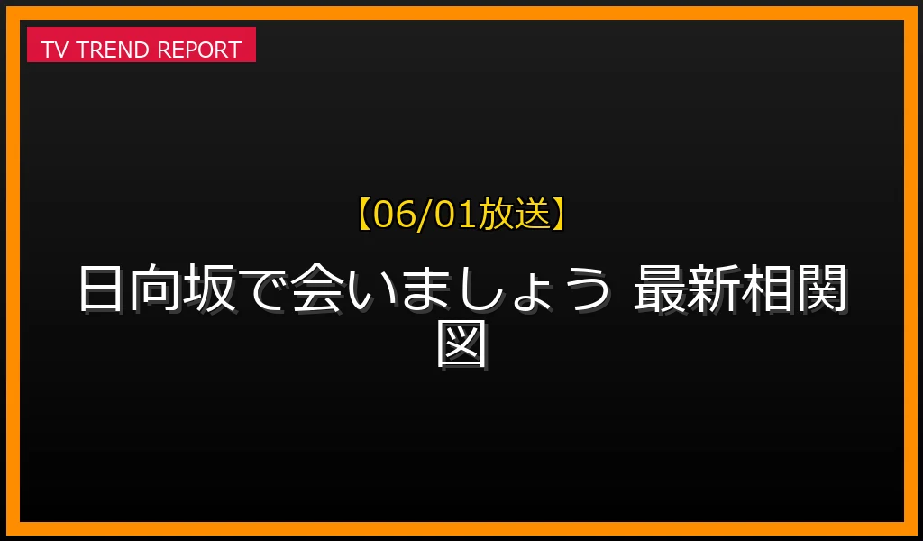 【06/01放送】【06/01放送】「日向坂で会いましょう」最新相関図でメンバー間の新関係が話題！見どころと見逃し配信情報の最新情報・見どころ解説