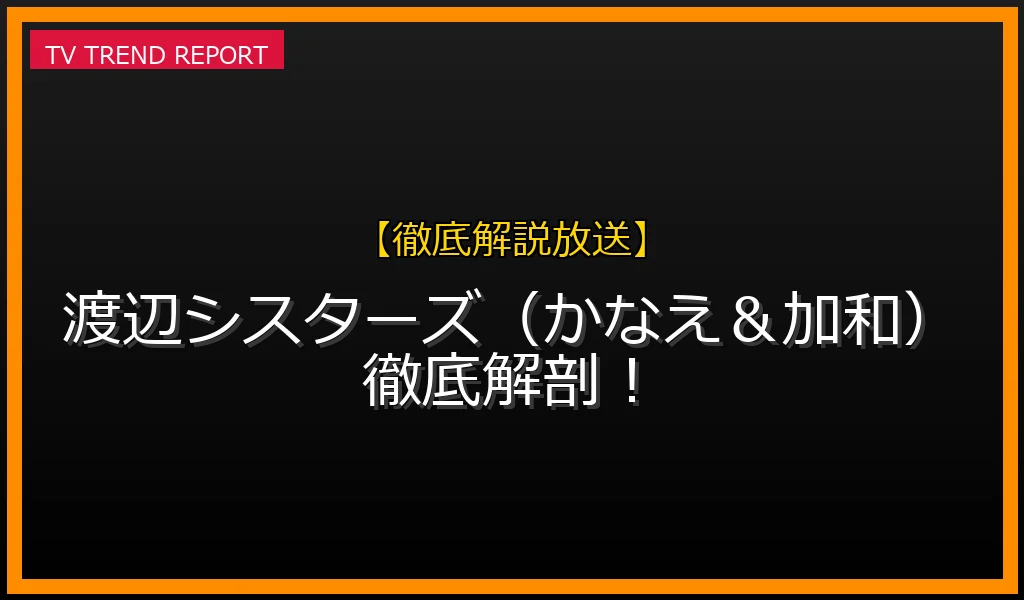 CYBERJAPANの渡辺シスターズ（かなえ＆加和）の本名・年齢プロフィール